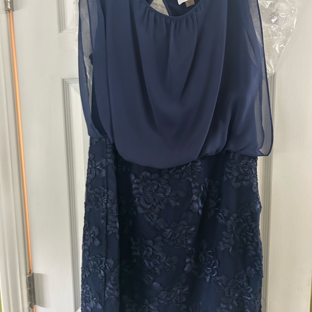 Calvin Klein Navy Blue wedding Guest dress - Picture 2 of 3